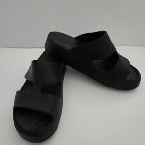 Crocs Black Comfort‎ Slide Sandals Women's Size 10 Platform